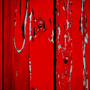 Elément de porte en bois rouge et ferraille - France  - collection de photos clin d'oeil, catégorie portes